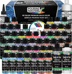 Pm-448 U.s. Art Supply Pouring Masters 48-color Ready To 48 Count Pack Of 1 Professional