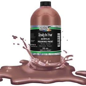 Ps6024-qt U.s. Art Supply Pouring Masters Rose Gold 32 Fl Oz Pack Of 1 Metallic Pearl