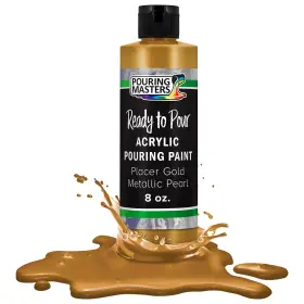 Ps7391-8z U.s. Art Supply Pouring Masters Placer Gold 8 Fl Oz Pack Of 1 Metallic Pearl