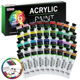 U.s. Art Supply Pt-acr-36 U.s. 36 Color Professional 0.6 Fl Oz Pack Of Mixing