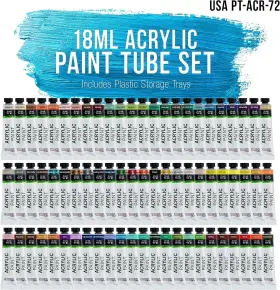 Pt-acr-72 U.s. Art Supply Professional 72 Color 0.6 Fl Oz Pack Of Mixing #2