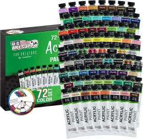 Pt-acr-72 U.s. Art Supply Professional 72 Color 0.6 Fl Oz Pack Of Mixing