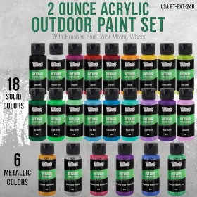 Pt-ext-24b U.s. Art Supply Professional 24 Color Set Of 31 Piece Mixing #2