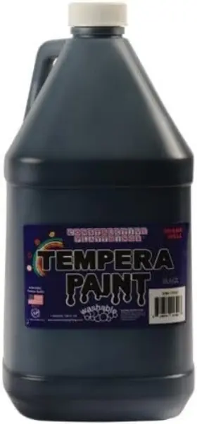 Smi-7509 U. S. Toy Constructive Playthings Washable Tempera Paint 128 Fl Oz Pack Of 1 Black