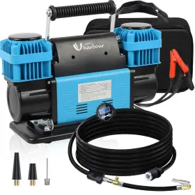 Ac001 Uharbour 12v Offroad Air Compressor Dual With Digital Pressure Gauge 1