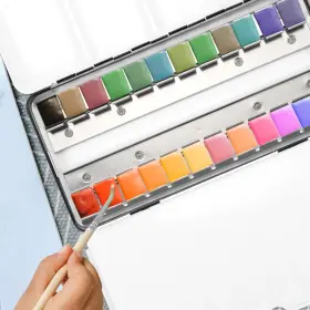 19f69jsz34xuhe9uo3222rzv Ultnice Iron Watercolor Paint Case Box Empty Metallic #2