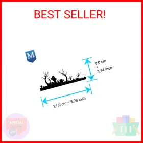 As-009 Umr-design 696746955706 Cementary Airbrush Stencil Template Step By Size M #2