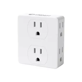 Unidapt 850006111954 Multi Plug Outlet Splitter Multiple Outlets Extender Adapter With 6