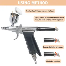 Uouteo 007470527496 Airbrush Trigger Gun Only Double Action Spray With 0.5mm #3