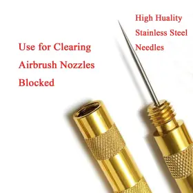 Uouteo 424602846286 Airbrush Cleaning Kit Spray Gun Repair Tool Including 5 Pcs Cle #3