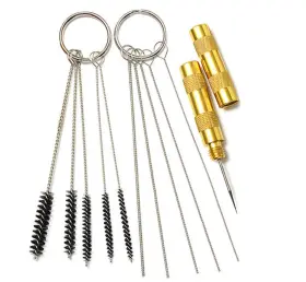 Uouteo 424602846286 Airbrush Cleaning Kit Spray Gun Repair Tool Including 5 Pcs Cle