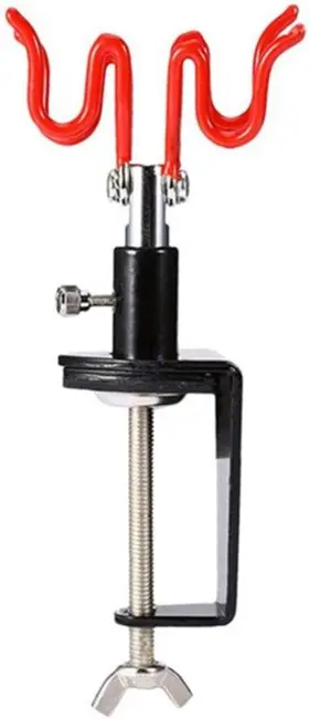 Yt-pbj-2-r Uouteo Universal Airbrush Clamp Holder Stand Holds Up To 2 Spray Gun