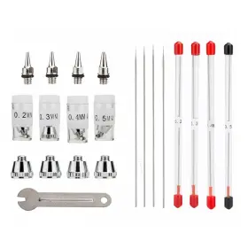 Yt-pzpzpt4k Uouteo Airbrush Needles Nozzle 0.2mm 0.3mm 0.4mm 0.5mm Gun Needle