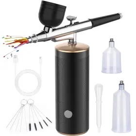 Mdpq001 Uthlusty Cordless Airbrush Kit With 0.3mm Tip Handheld Recharg