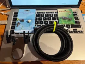 Uxcell 766549006810 6ft Air Brush Hose Nylon Braided Holder Accessories