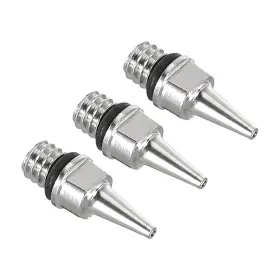 Uxcell 766549006841 3pcs 0.2mm Air Brush Nozzle Only Brass Replacement Parts Accessories