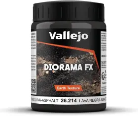 26214 Vallejo - Diorama Fx Earth Textures Black 6.79 Fl Oz Pack Of 1
