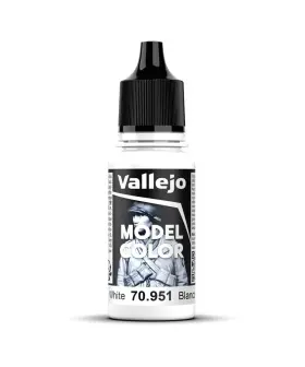 70951 Vallejo White Model Color 2 Paint 17ml 0.57 Fl Oz Pack Of 1