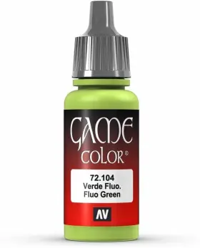 Vallejo 792491019219 - Game Color Fluorescent Green 0.58 Fl Oz Pack Of 1 Fluo