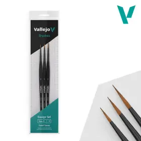 B02991 Vallejo Detail Design Brush Set 3pcs - Us
