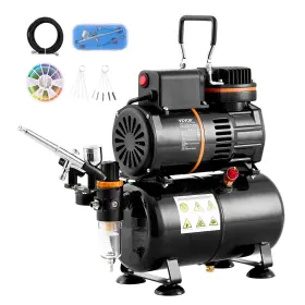 Tc-20b Vevor Airbrush Kit Dual Fan Air Tank Compressor System With 3.5l Storage