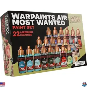 Aw8004p Visit The Army Painter Store Warpaints Air Most Wanted Set - 22x18ml Acrylic Airbrush Paints