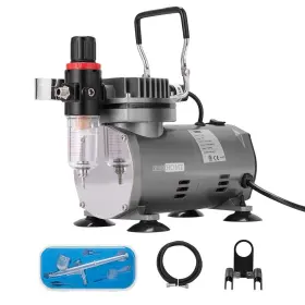 Vivohome 885469879677 Airbrush Kit With 1/5 Hp Air Compressor And 1 Dual Action K