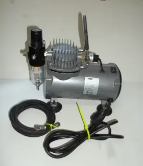 Tc-20bk Vivohome 110-120v Dual Action 1/5 Hp Airbrush Air Compressor