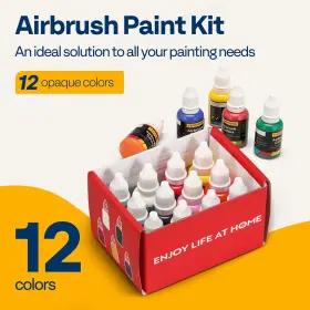 Vh1435us Vivohome 12 Color Airbrush Paint Set Acrylic Air Brush Paints Ready To Spray N #3