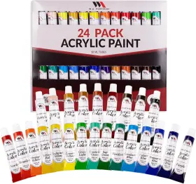 Sfp004 W.a. Portman Wa 24pk Acrylic Paint Set - Lightfast 0.4 Fl Oz Pack Of 24
