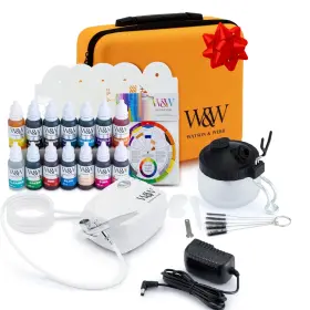 Watson & Webb 060326578176 Maker Selection - 29pcs Cake Airbrush Decorating Kit Inc Professional Mains