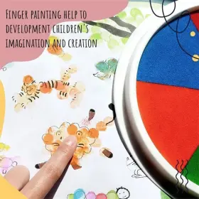 Wgego 739157547822 Finger Paint Kit 25 Colors Washable Funny Painting Small #3