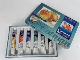 0390635 Winsor & Newton And Cotman Water Colours Paint Set Of 6 8ml Tubes #ab6