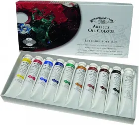 1290139 Winsor & Newton And Artistsft Oil 0.71 Fl Oz Pack Of 10 Blue Green Ivory White
