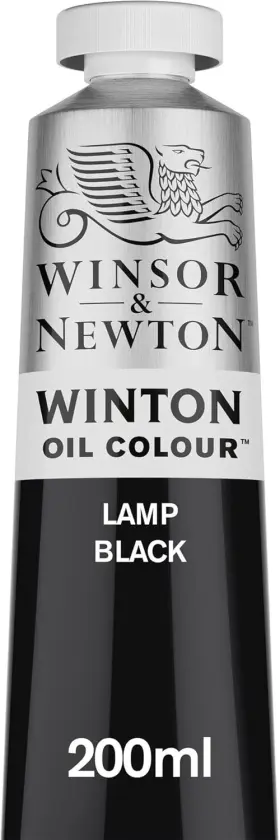 1437337 Winsor & Newton And Winton Oil Color 200ml 6.75 Fl Oz Pack Of 1 Lamp Black