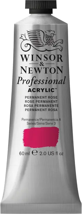 2320502 Winsor & Newton And Professional Acrylic 2 Fl Oz Pack Of 1 Permanent Rose