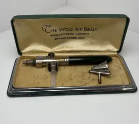 66514 Wold Airbrush Chicago Vintage Rare The A1 Small Air Brush In Case With Accessories