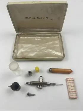 67502 Wold Airbrush Chicago Vintage A-1 In Case With Accessories Rare Untested