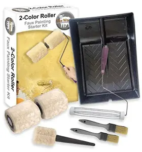 100603 Woolie Inc The 2-color Paint Roller Faux Painting Technique Beginner-starter-kit #2