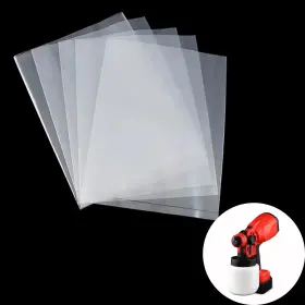 Wz123876112 Wzttdm 60 Pcs Paint Sprayer Cup Liners Spray Gun Canister Transparent P
