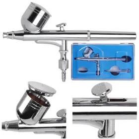 Xcceries 637509419141 Dual Action Airbrush Air Compressor Kit Gravity Feed Tattoo Hobby 0.3mm Black #3