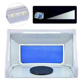 X-31-sbh-005-005 Xcceries Portable Airbrush Paint Spray Booth Kit With 3 Led Lights Dual Fans Exhaust Filter #3