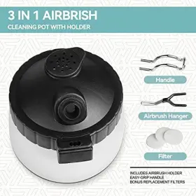 Xdovet 774205943720 Airbrush 13 Piece Cleaning Kit - Clean Pot Glass Cleani #2