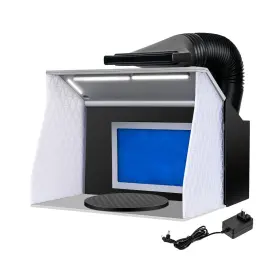 Hfxwq-1-genxin Xdovet Airbrush Portable Spray Gun Paint Booth Kit One Step Easy Open B