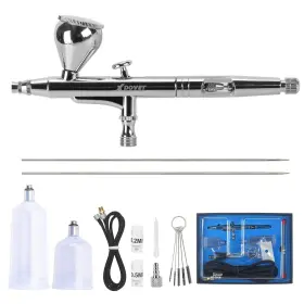 Pb-131-us Xdovet Dual-action Airbrush Kit Air Brush Painting Set With 0.2mm/0.3mm/0.5mm