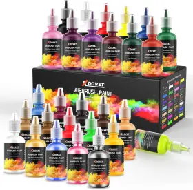 Pbyl-28pc-us-1 Xdovet Airbrush Paint 28 Colors Set 30 Ml/1 1