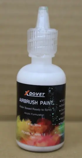 Y001 Xdovet Airbrush Paint Pearly White 1 Oz Bottle Water Base Ready To Spray