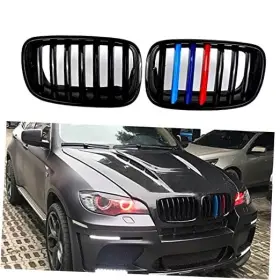 Xopiyao Xop-gr-003 Front Kidney Grille M Color M-color Single Line Glossy Black And Thickened Base