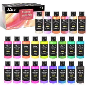 Fp-24 Xsg 24 Color Iridescent Acrylic Paint 60ml - Superior 1.25 Liters Colors