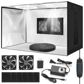 Sk581 Xykzra Portable Airbrush Spray Booth With Dual Exhaust Fans Paint Wit